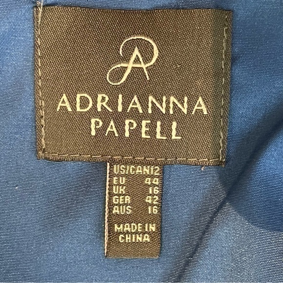 Anthropologie Adrianna Papell Cobalt Blue Lace Holiday Party Event Dress NWT - Picture 10 of 14